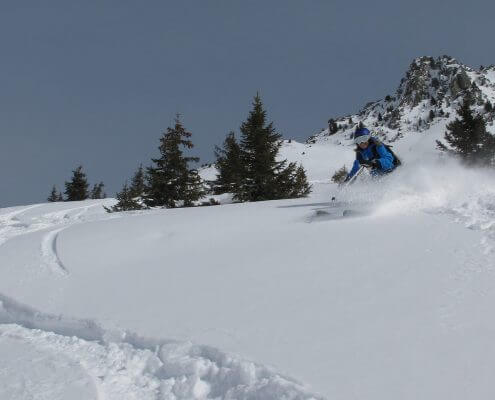 Powder tracks Savoleyres Verbier