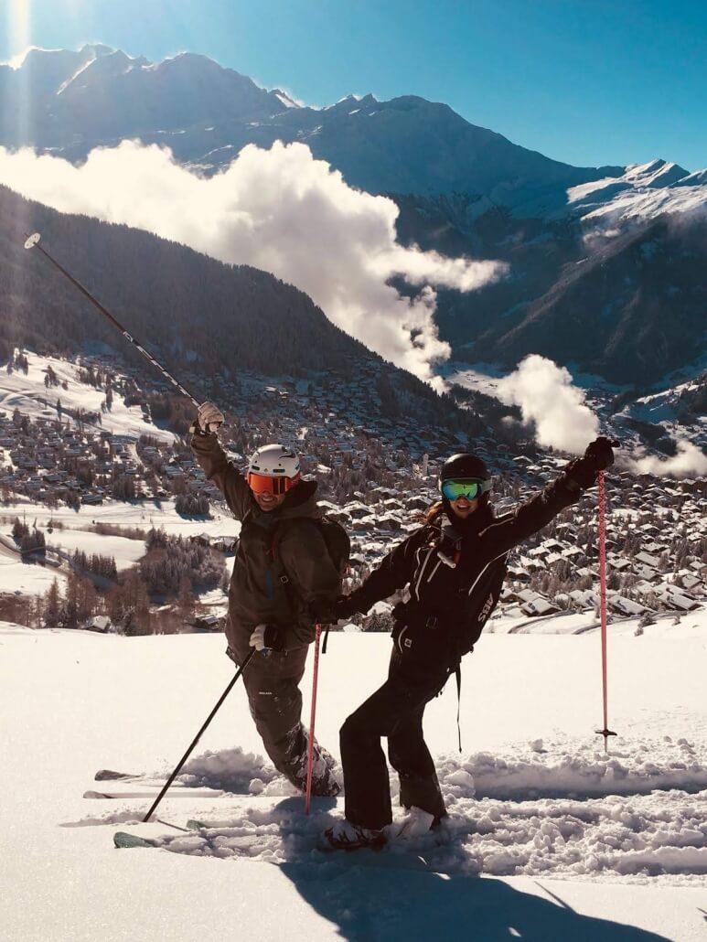 Savoleyres looking down to Verbier